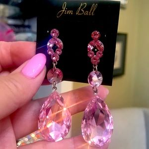 Jim Ball light pink earrings